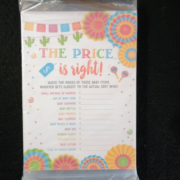 NWOT: Bundle "The Price Is Right" and "Baby Shower Loteria" Fiesta Theme - Picture 6 of 8